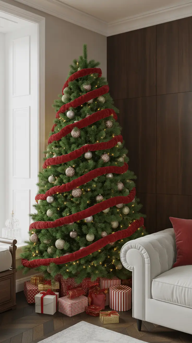 Red and Silver Christmas Tree 2025 — Elegant, Classic, and Festive Decor Ideas for a Modern Home