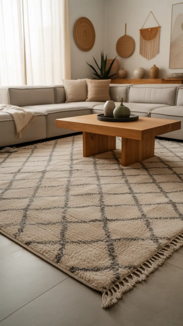 Living Room Carpet Ideas 2026: Modern Area Rugs, Cozy Neutrals & Stylish Designs