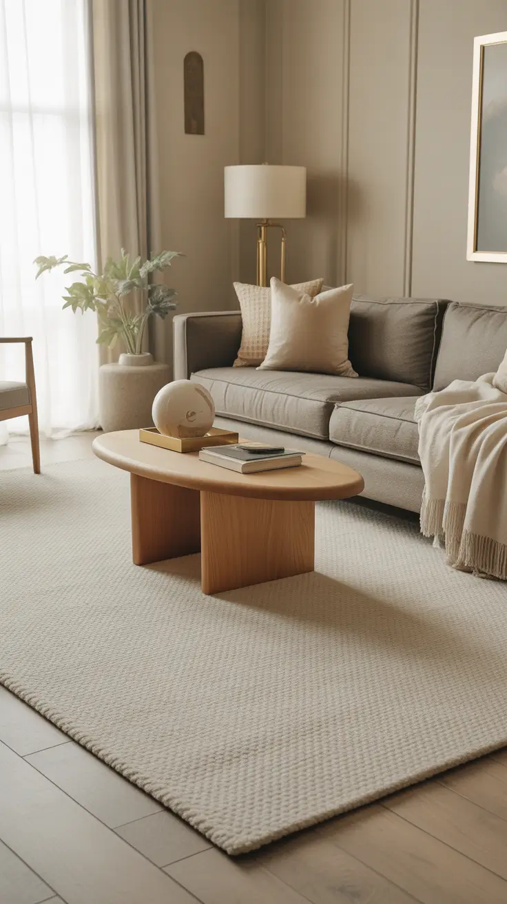 Living Room Carpet Ideas 2026: Modern Area Rugs, Cozy Neutrals & Stylish Designs