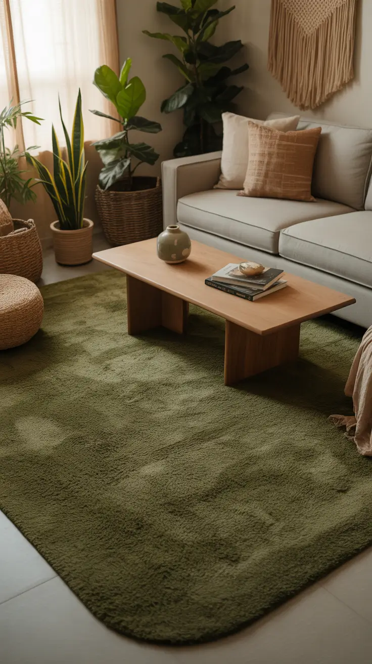 Living Room Carpet Ideas 2026: Modern Area Rugs, Cozy Neutrals & Stylish Designs