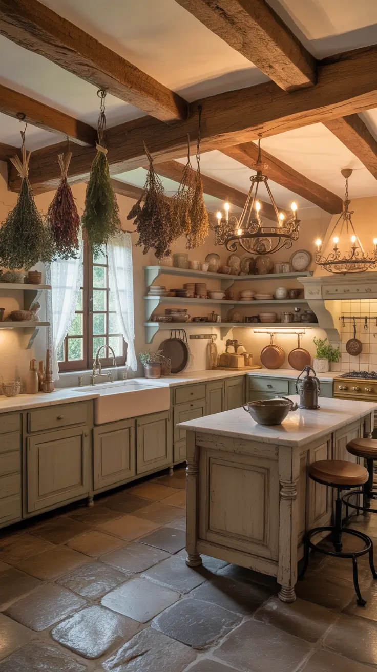 Rustic Kitchen Ideas 2026: Modern Farmhouse & French Country Inspiration