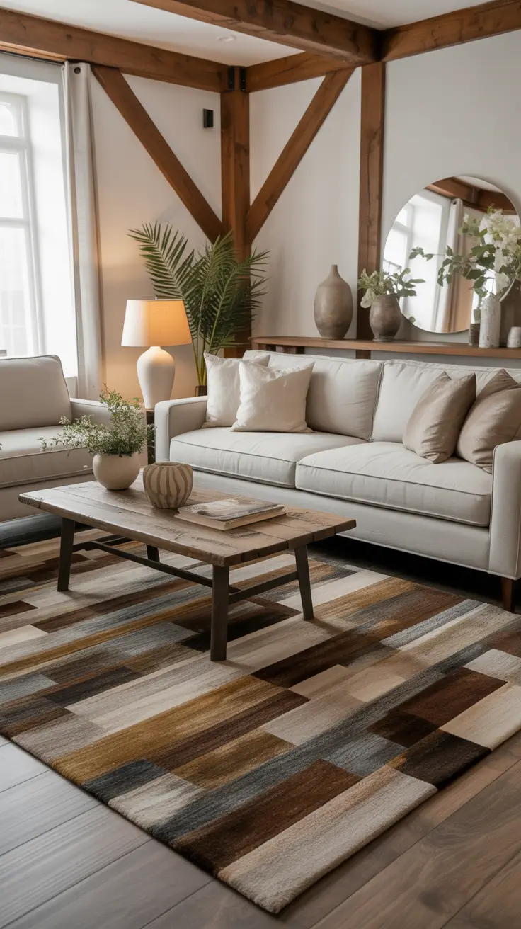 Living Room Carpet Ideas 2026: Modern Area Rugs, Cozy Neutrals & Stylish Designs