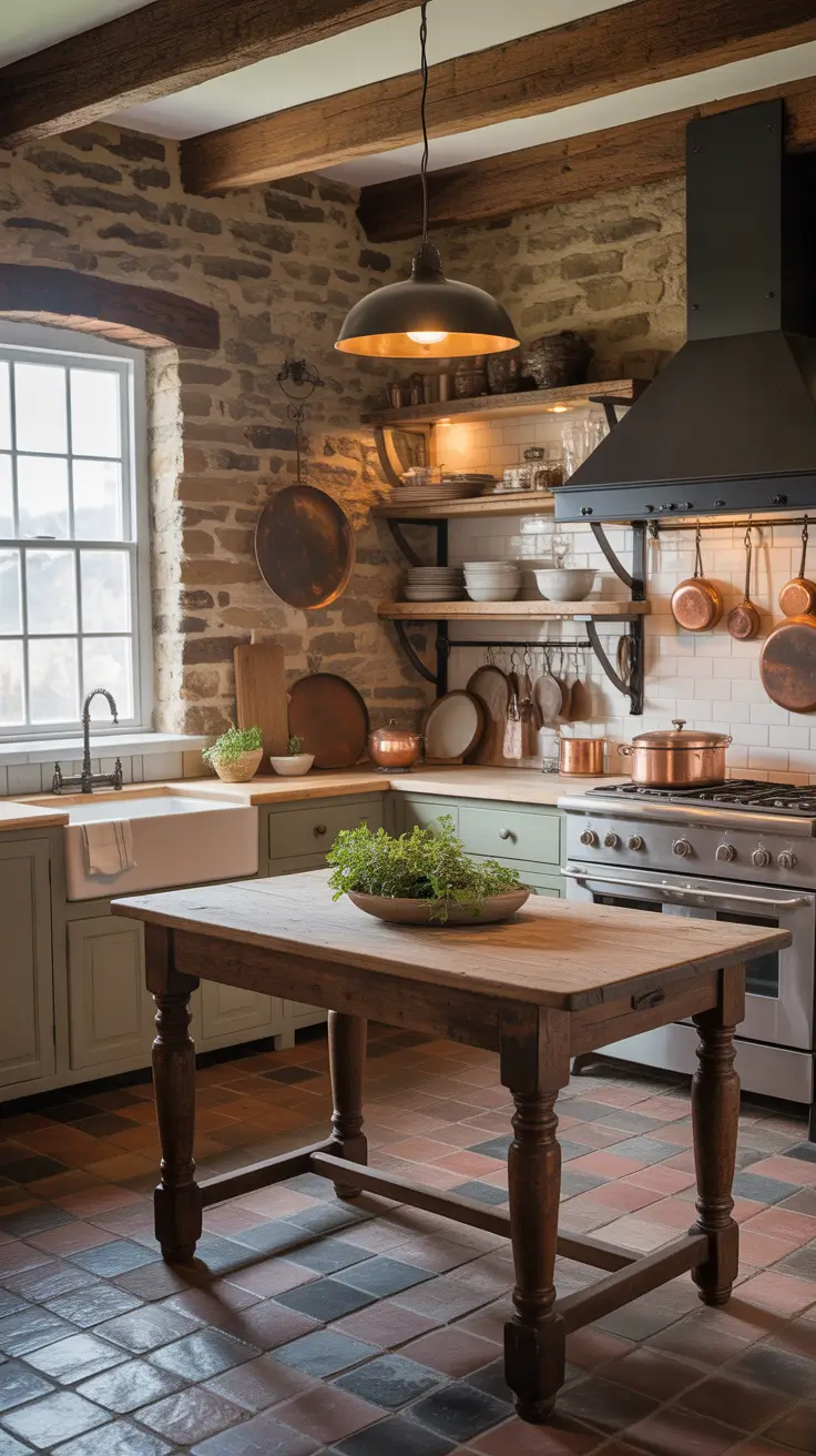 Rustic Kitchen Ideas 2026: Modern Farmhouse & French Country Inspiration