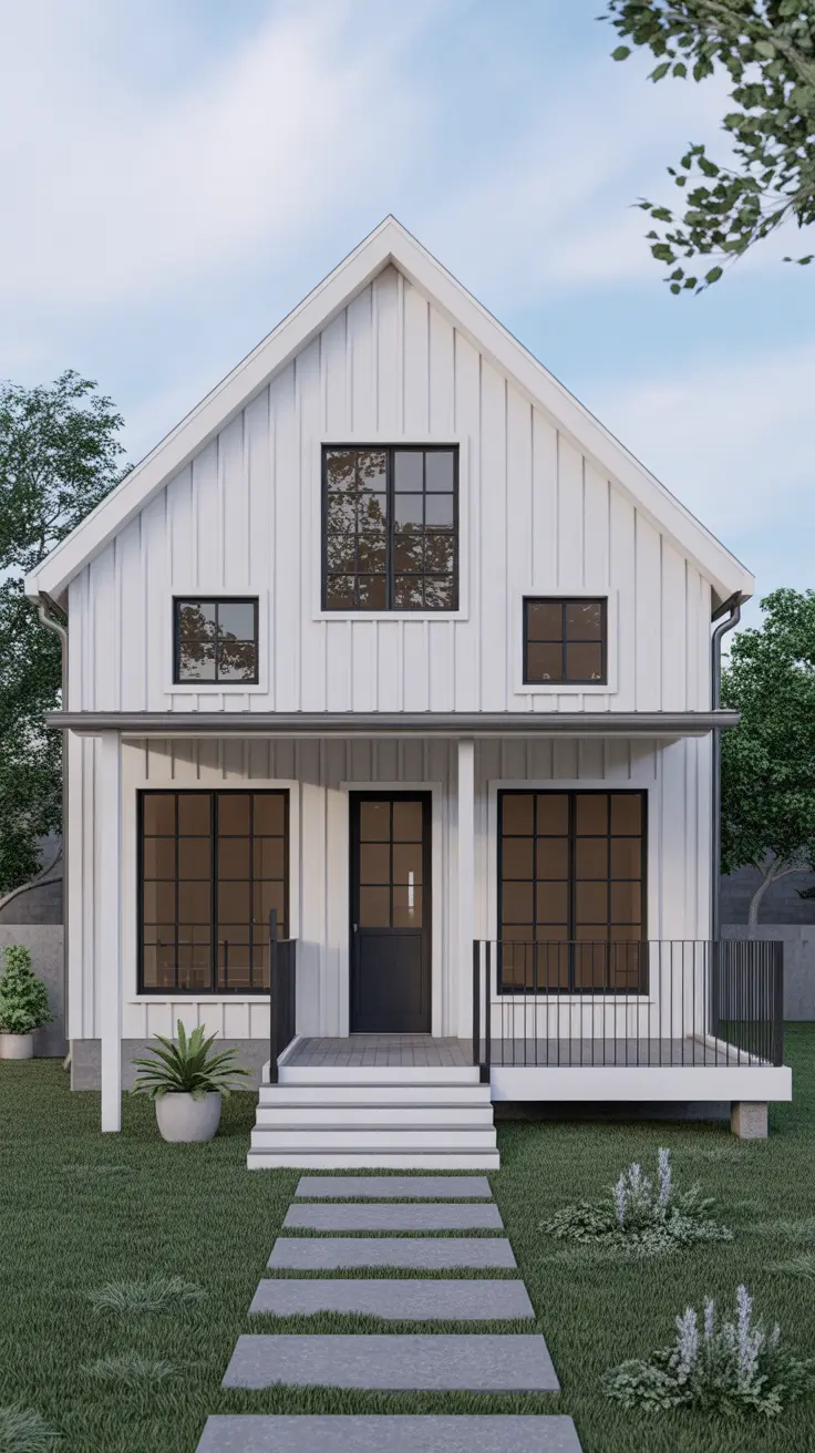 Vintage-Inspired Farmhouse with Cream and Olive Green Details