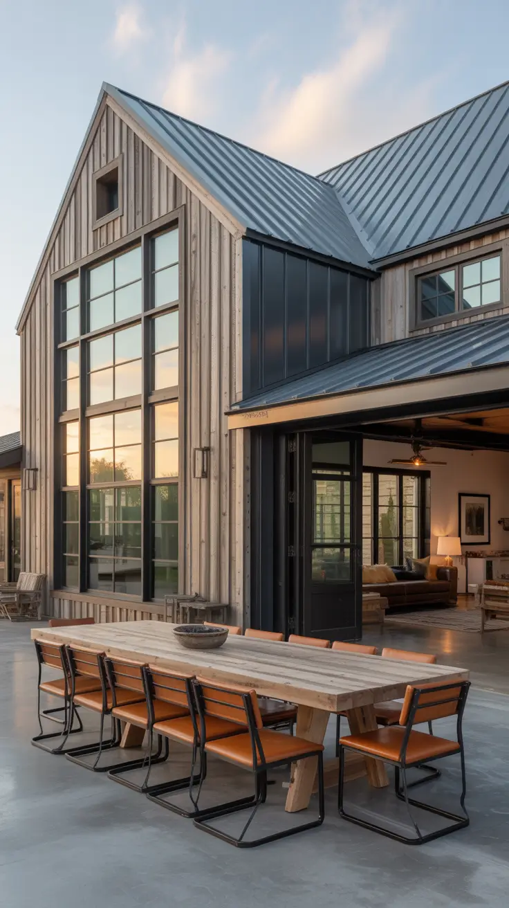 Vintage-Inspired Farmhouse with Cream and Olive Green Details