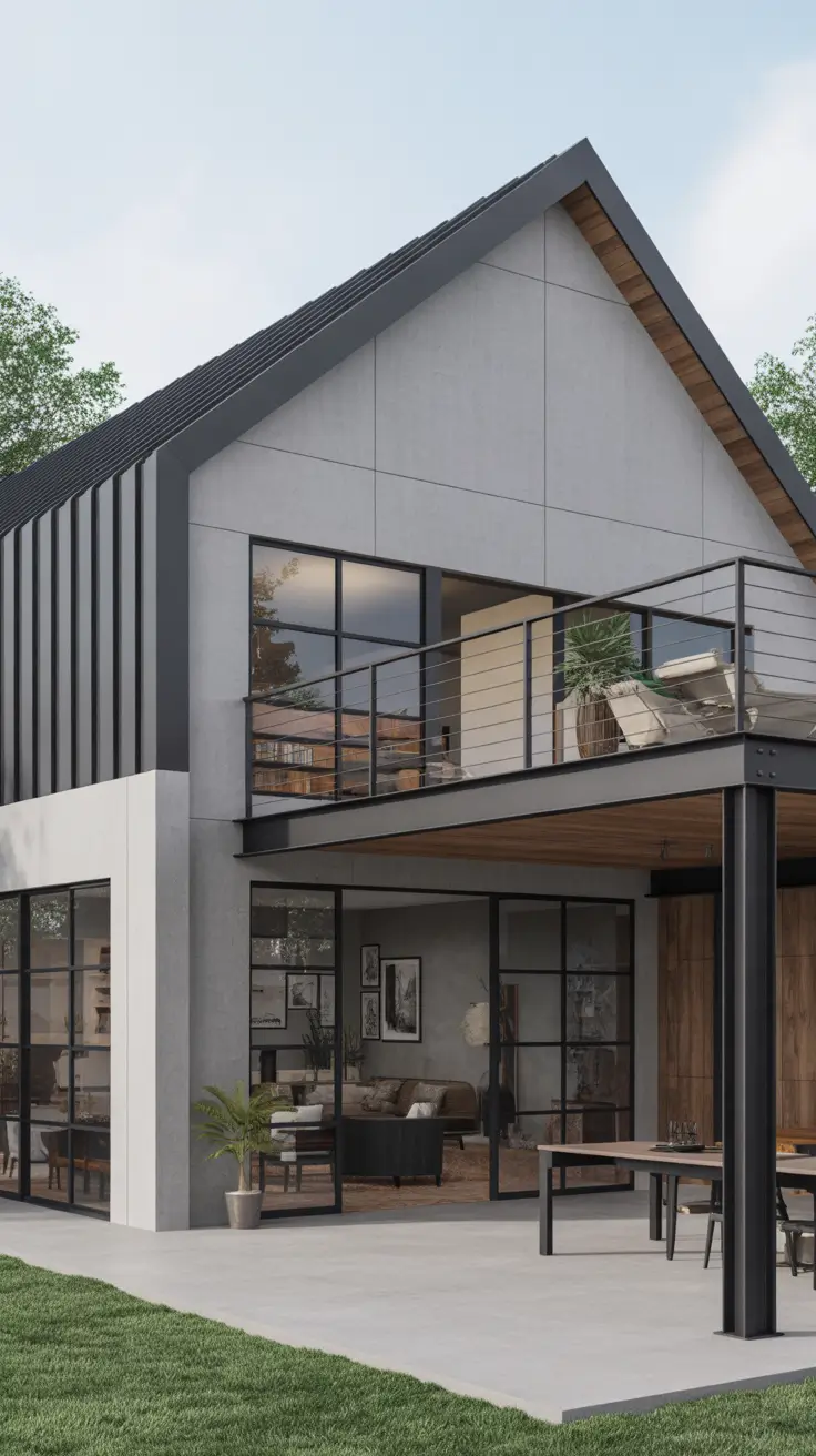 Vintage-Inspired Farmhouse with Cream and Olive Green Details