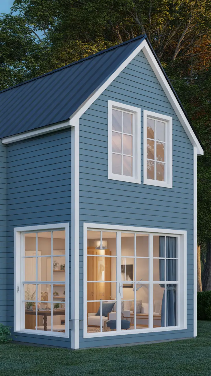 Vintage-Inspired Farmhouse with Cream and Olive Green Details