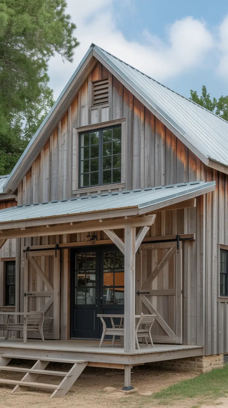 Vintage-Inspired Farmhouse with Cream and Olive Green Details