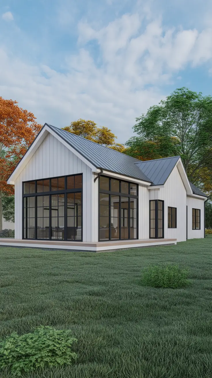 Vintage-Inspired Farmhouse with Cream and Olive Green Details