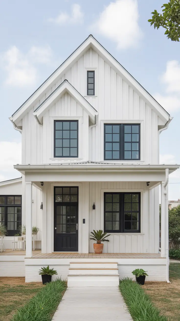 Vintage-Inspired Farmhouse with Cream and Olive Green Details