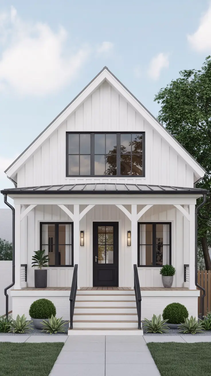 Vintage-Inspired Farmhouse with Cream and Olive Green Details