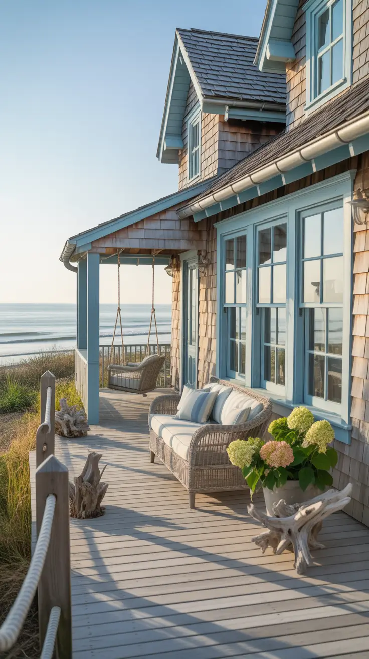 Vintage-Inspired Farmhouse with Cream and Olive Green Details