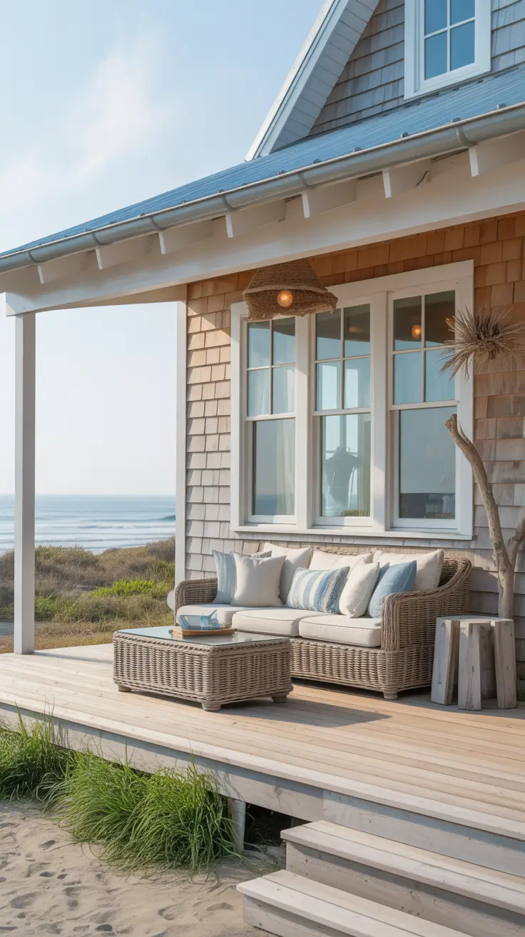 Vintage-Inspired Farmhouse with Cream and Olive Green Details