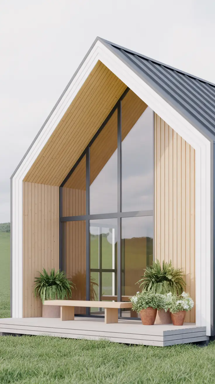 Vintage-Inspired Farmhouse with Cream and Olive Green Details