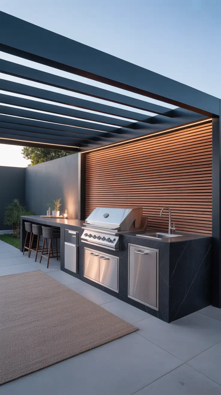 Outdoor BBQ Area With Roof 2026: Modern Covered Grill Ideas for Terrace, Deck & Garden