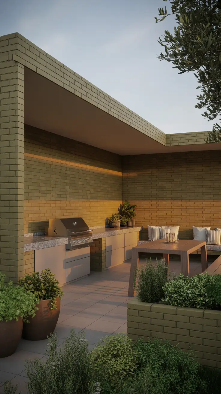 Outdoor BBQ Area With Roof 2026: Modern Covered Grill Ideas for Terrace, Deck & Garden