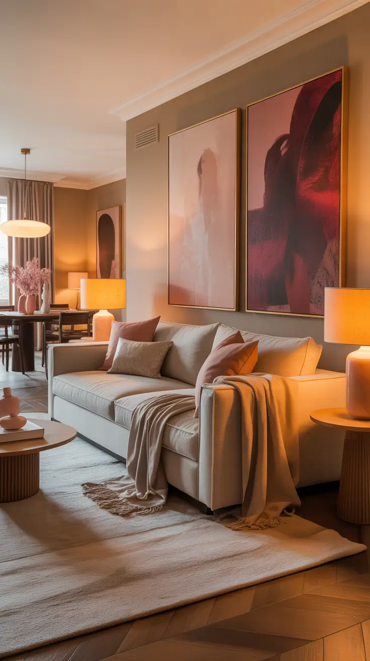 Wall Art for Living Room Ideas 2026: Modern Aesthetic Trends, Handmade Decor & Large Canvas Inspiration