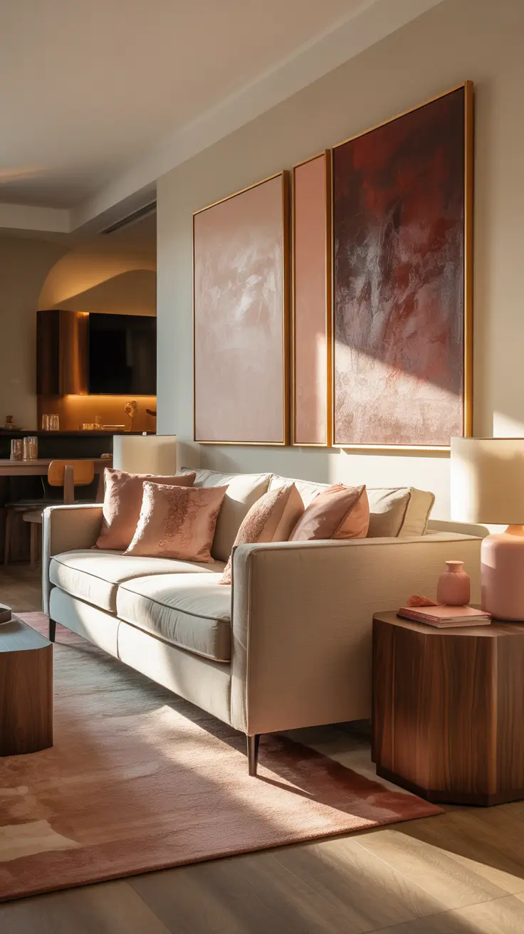 Wall Art for Living Room Ideas 2026: Modern Aesthetic Trends, Handmade Decor & Large Canvas Inspiration