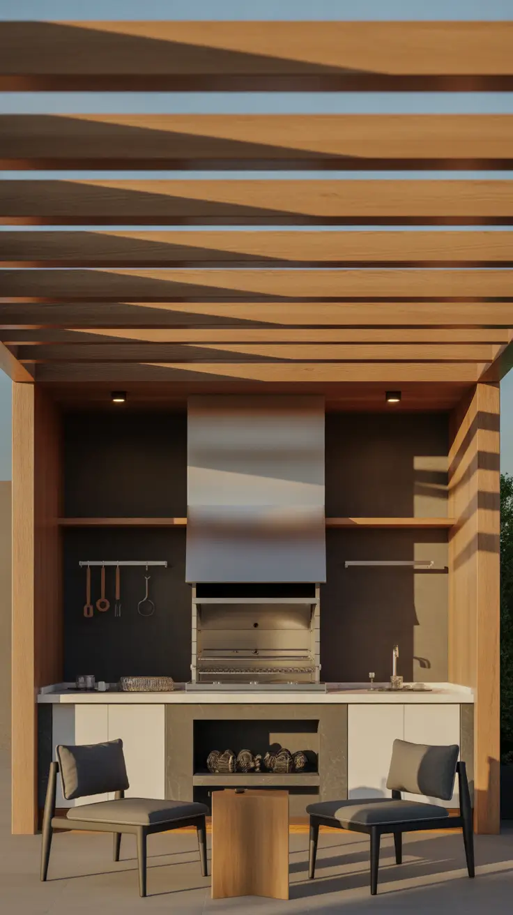 Outdoor BBQ Area With Roof 2026: Modern Covered Grill Ideas for Terrace, Deck & Garden