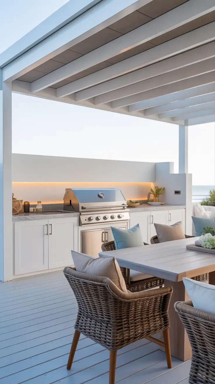 Outdoor BBQ Area With Roof 2026: Modern Covered Grill Ideas for Terrace, Deck & Garden