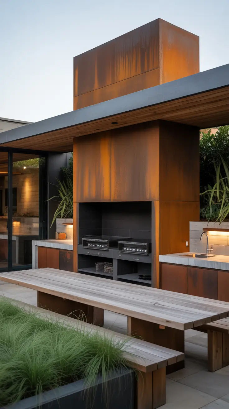 Outdoor BBQ Area With Roof 2026: Modern Covered Grill Ideas for Terrace, Deck & Garden