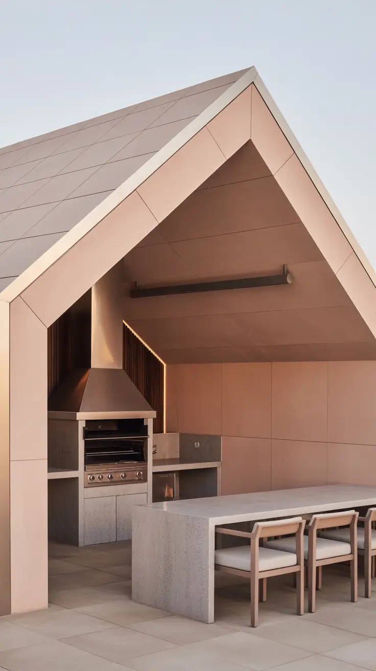Outdoor BBQ Area With Roof 2026: Modern Covered Grill Ideas for Terrace, Deck & Garden