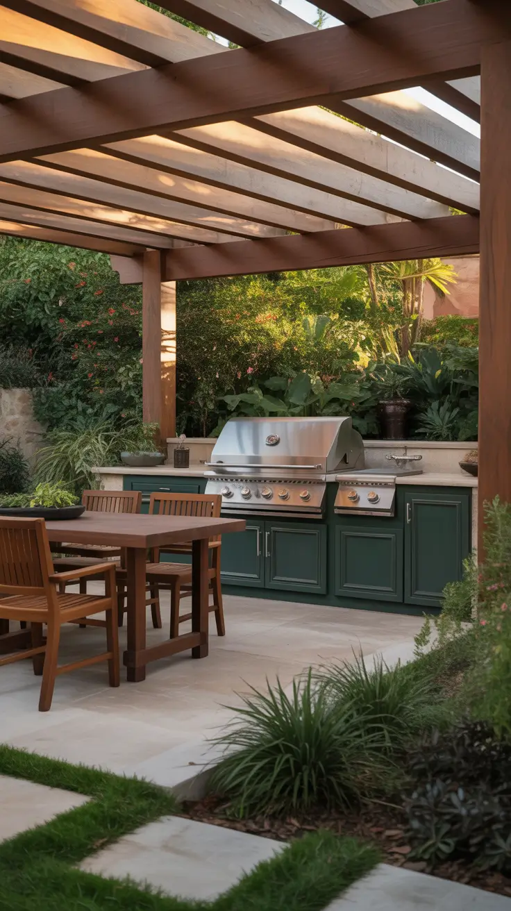 Outdoor BBQ Area With Roof 2026: Modern Covered Grill Ideas for Terrace, Deck & Garden