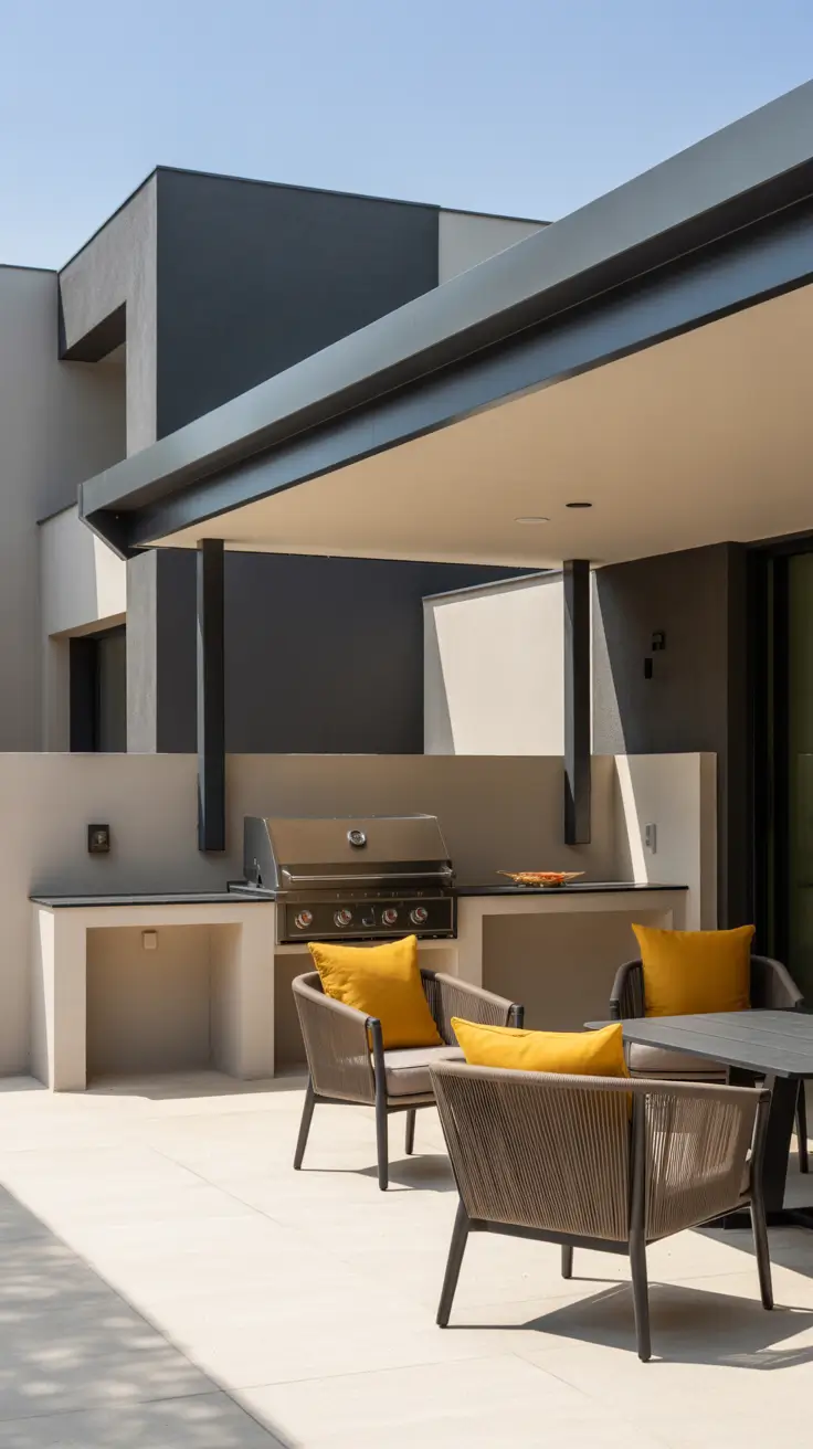 Outdoor BBQ Area With Roof 2026: Modern Covered Grill Ideas for Terrace, Deck & Garden