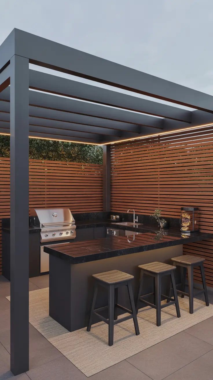 Outdoor BBQ Area With Roof 2026: Modern Covered Grill Ideas for Terrace, Deck & Garden