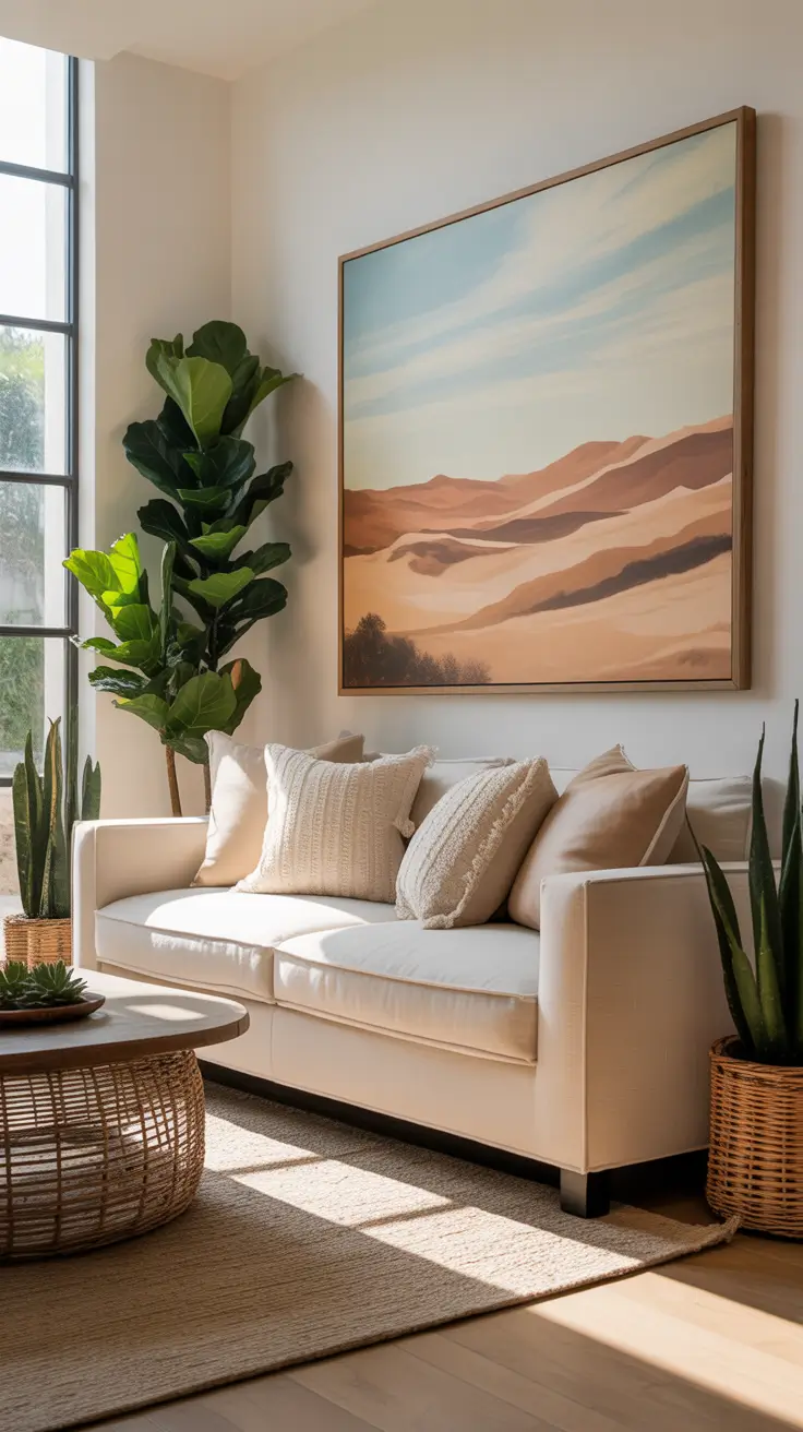 Wall Art for Living Room Ideas 2026: Modern Aesthetic Trends, Handmade Decor & Large Canvas Inspiration