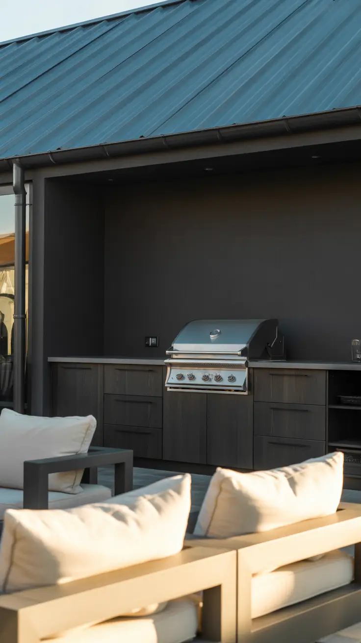 Outdoor BBQ Area With Roof 2026: Modern Covered Grill Ideas for Terrace, Deck & Garden