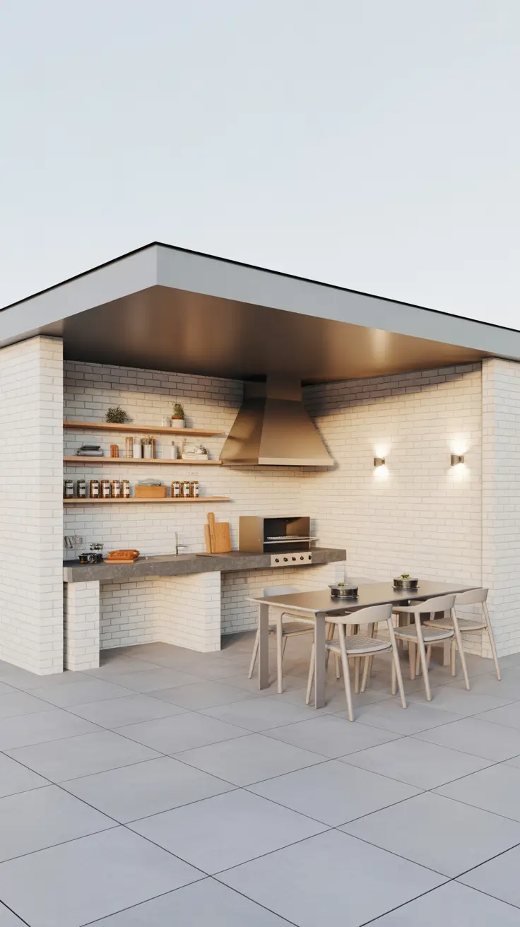 Outdoor BBQ Area With Roof 2026: Modern Covered Grill Ideas for Terrace, Deck & Garden