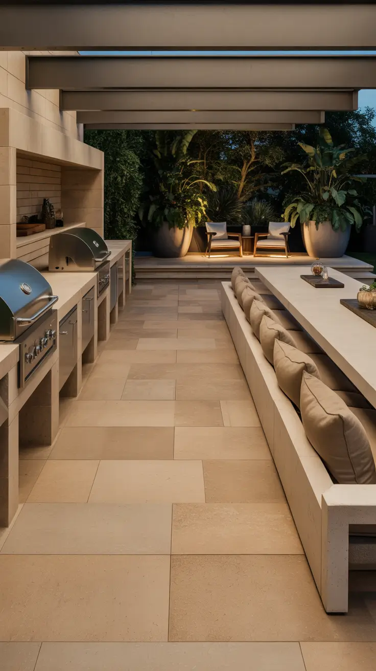 Outdoor BBQ Area With Roof 2026: Modern Covered Grill Ideas for Terrace, Deck & Garden