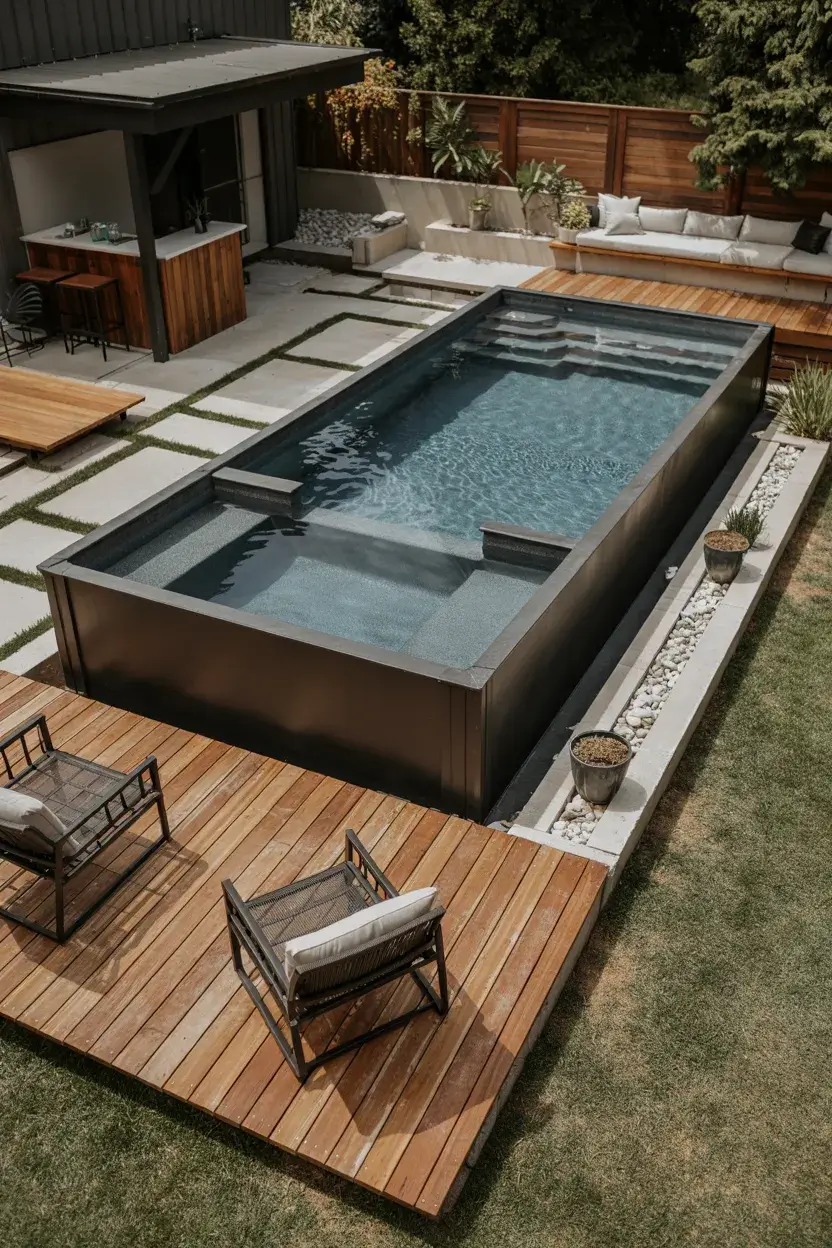 Above-Ground Pools Ideas 2026: Modern Backyard Designs, Deck Ideas and Landscaping Inspiration