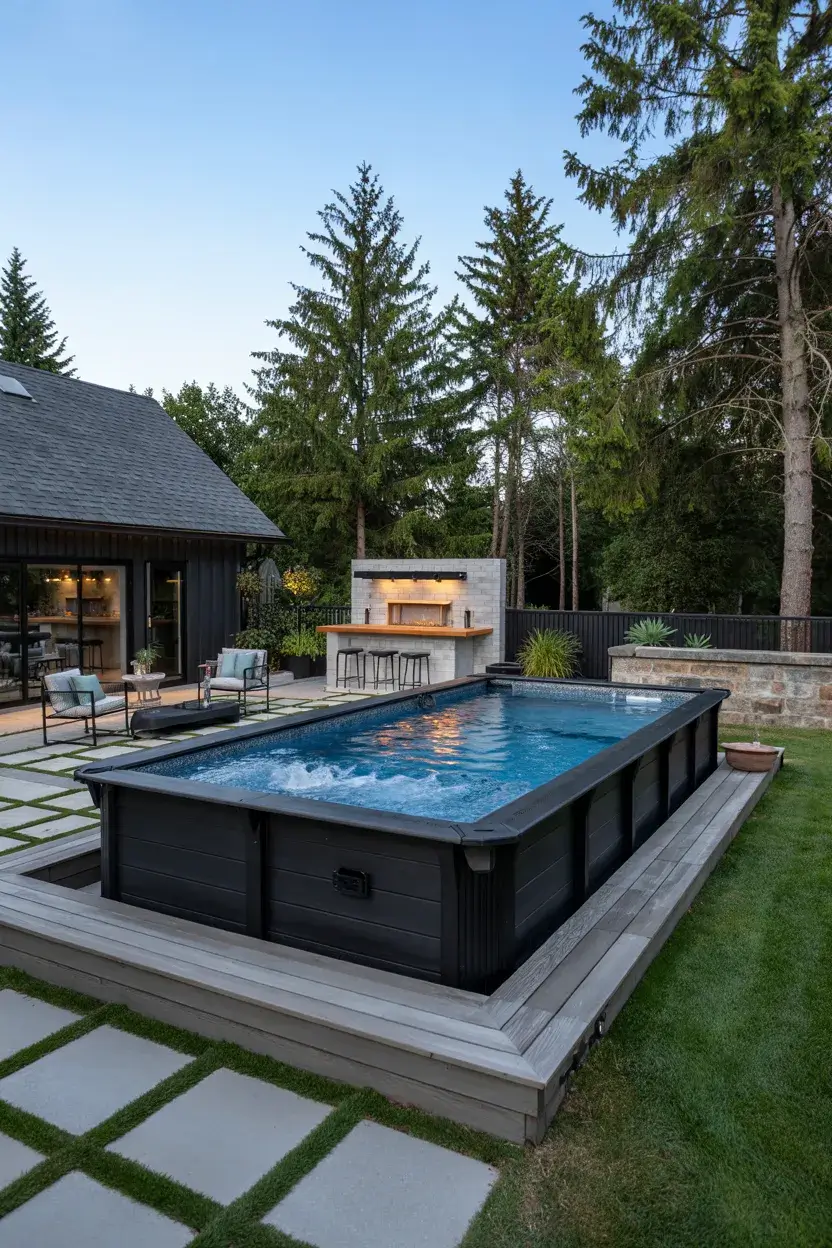 Above-Ground Pools Ideas 2026: Modern Backyard Designs, Deck Ideas and Landscaping Inspiration